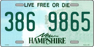 NH license plate 3869865