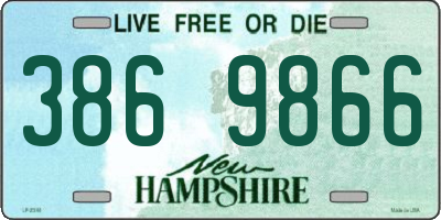 NH license plate 3869866