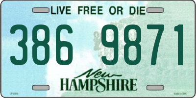 NH license plate 3869871