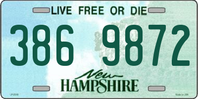 NH license plate 3869872