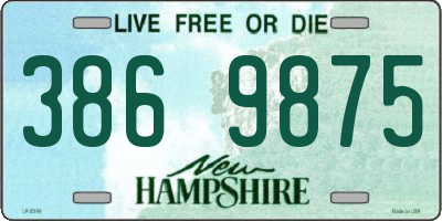 NH license plate 3869875