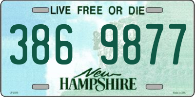 NH license plate 3869877