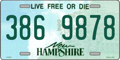 NH license plate 3869878