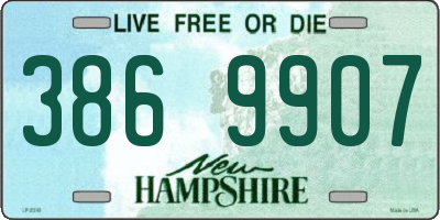 NH license plate 3869907