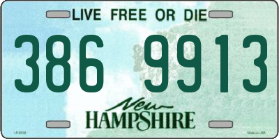 NH license plate 3869913