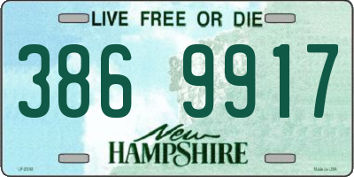 NH license plate 3869917