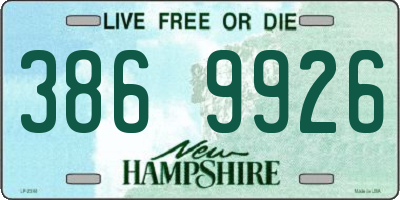 NH license plate 3869926