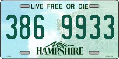 NH license plate 3869933
