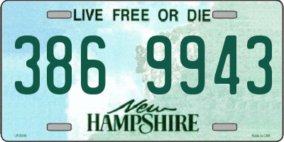 NH license plate 3869943