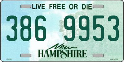 NH license plate 3869953