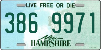 NH license plate 3869971