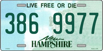 NH license plate 3869977
