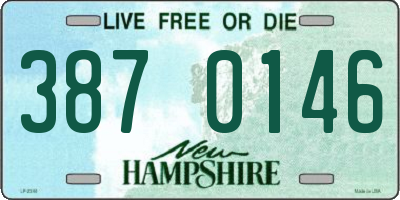 NH license plate 3870146