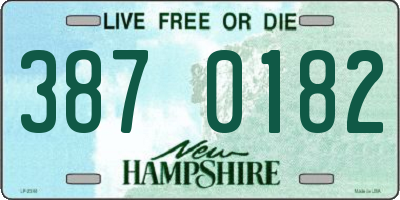 NH license plate 3870182