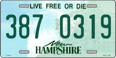NH license plate 3870319