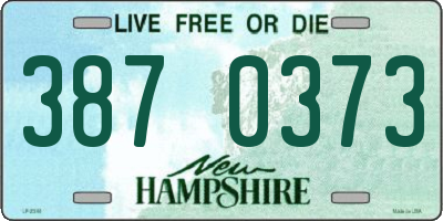 NH license plate 3870373