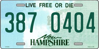 NH license plate 3870404