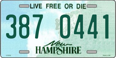 NH license plate 3870441