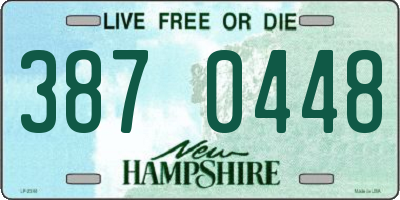 NH license plate 3870448