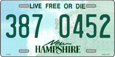 NH license plate 3870452