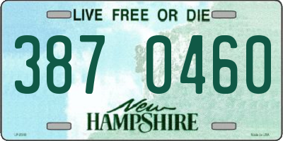 NH license plate 3870460