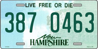 NH license plate 3870463