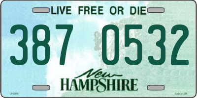 NH license plate 3870532