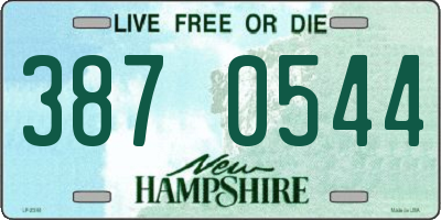 NH license plate 3870544