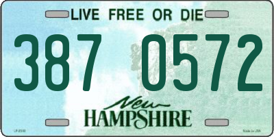 NH license plate 3870572