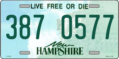 NH license plate 3870577