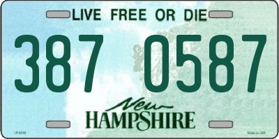 NH license plate 3870587