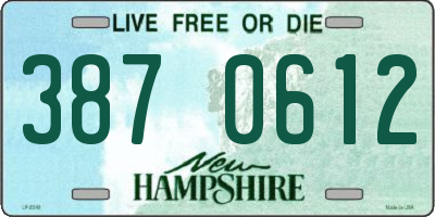 NH license plate 3870612