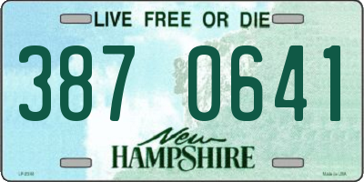 NH license plate 3870641
