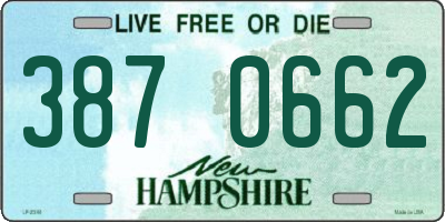 NH license plate 3870662