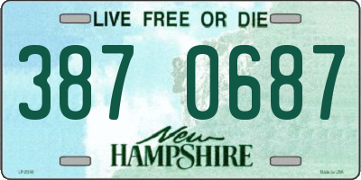 NH license plate 3870687
