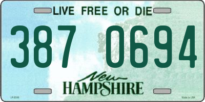 NH license plate 3870694