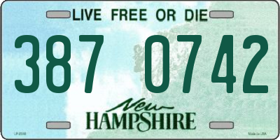 NH license plate 3870742