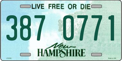 NH license plate 3870771