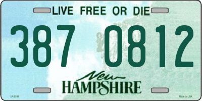 NH license plate 3870812