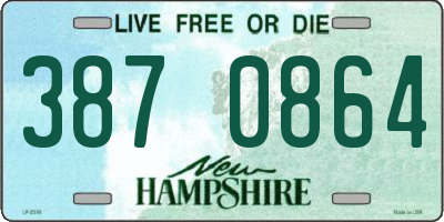 NH license plate 3870864