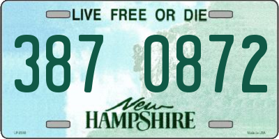 NH license plate 3870872