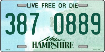 NH license plate 3870889