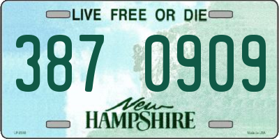 NH license plate 3870909