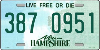 NH license plate 3870951
