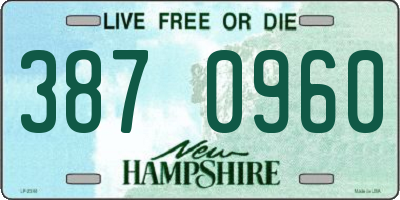 NH license plate 3870960