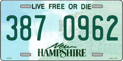 NH license plate 3870962