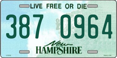 NH license plate 3870964