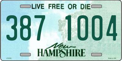NH license plate 3871004