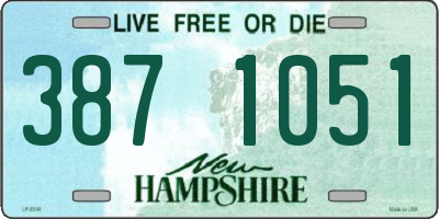 NH license plate 3871051
