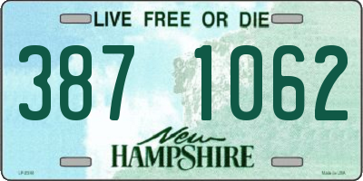 NH license plate 3871062